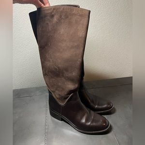 Sudini Chocolate Calf Height Suede Boots 7